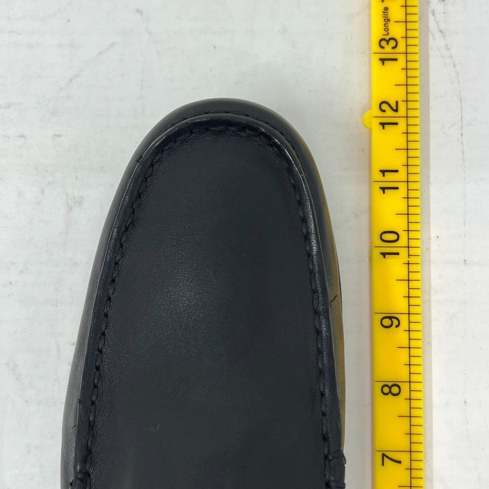 Polo Ralph Lauren Allon Loafers Mens 10D Black Leather Slip On Driving Shoes VTG - Picture 14 of 15